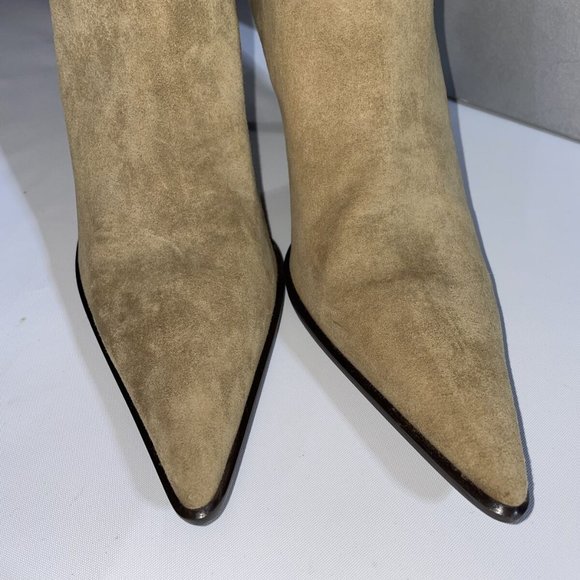 Alluminio Women's Stretch Velour Suede Boots Size 6 Retail $495 - Picture 2 of 8